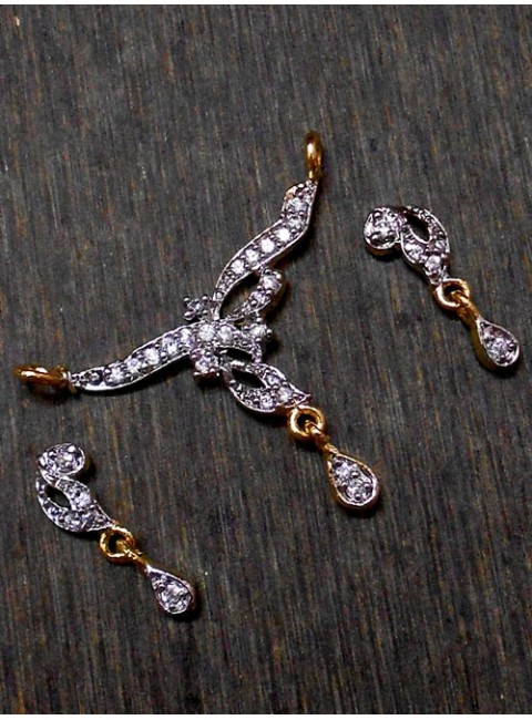 CZ Pendant With Earrings